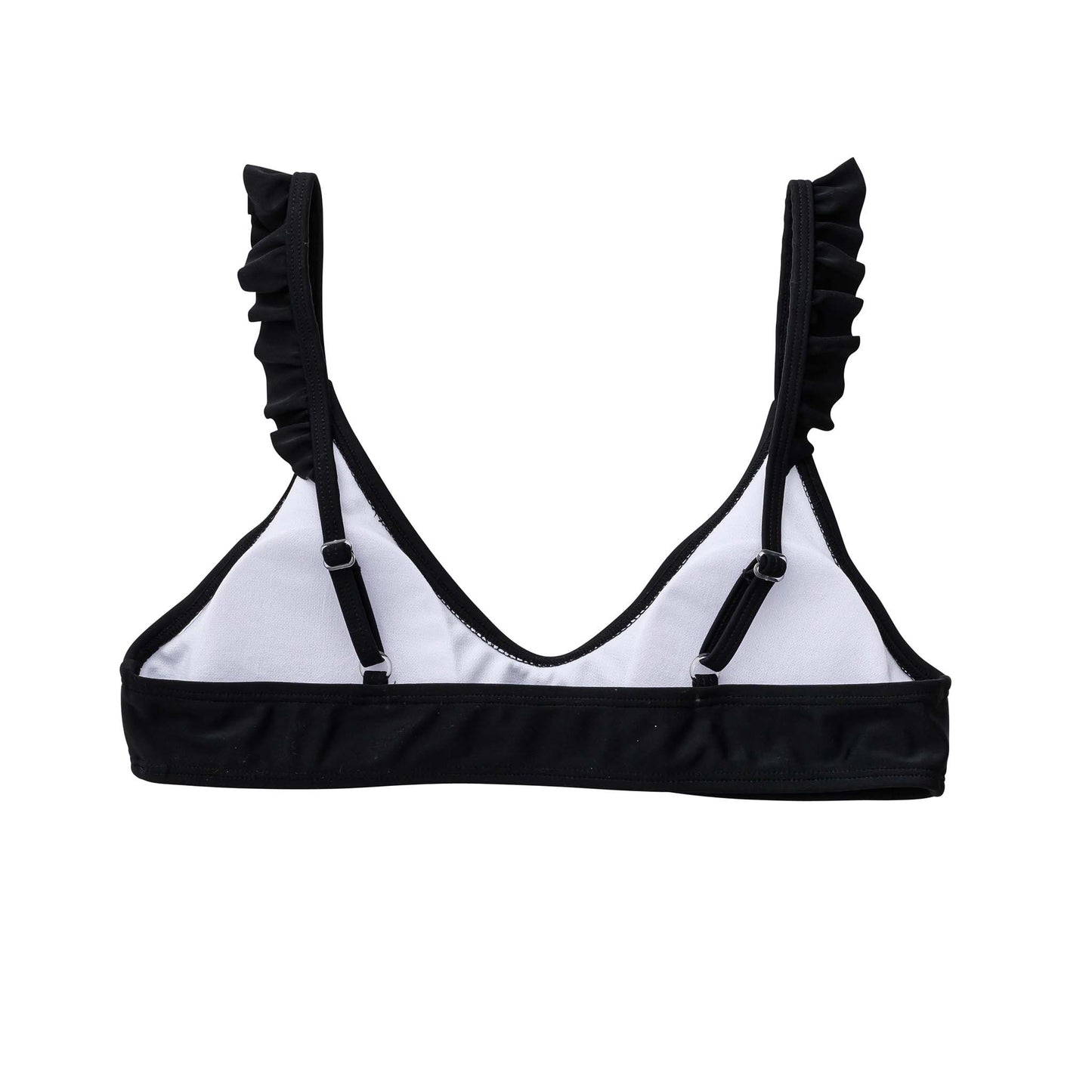 Ladies Sustainable Black Bikini Top - Snapper Rock