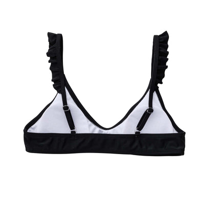 Ladies Sustainable Black Bikini Top - Snapper Rock