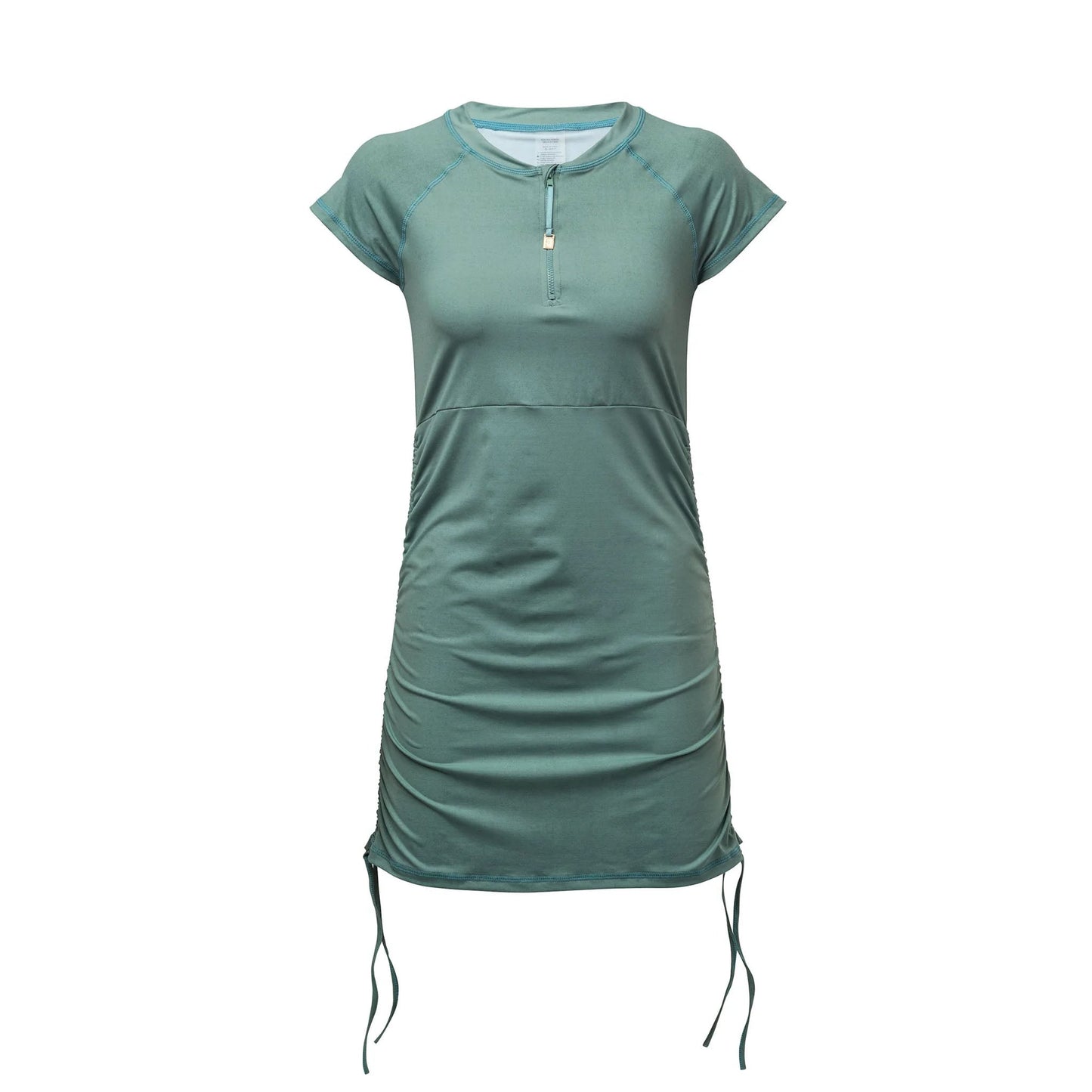 Ladies Sage Ruched SS Swim Dress - FINAL SALE - Snapper Rock