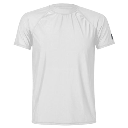 Men's Sustainable White Short Sleeve Rash Top - Snapper Rock