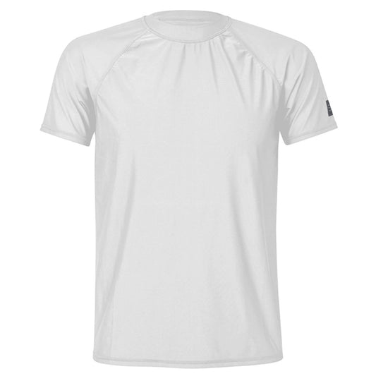 Men's Sustainable White Short Sleeve Rash Top - Snapper Rock