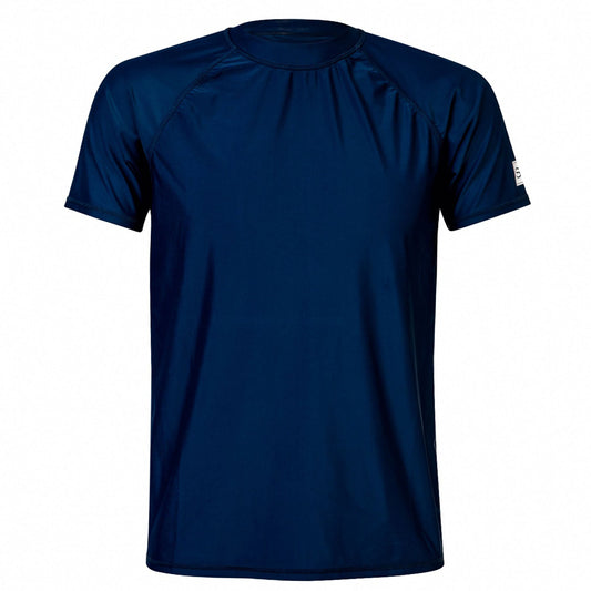 Men's Sustainable Navy Short Sleeve Rash Top - Snapper Rock