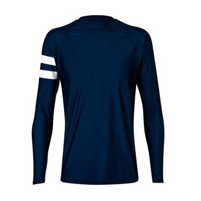 Men's Sustainable Navy Long Sleeve Rash Top - Snapper Rock