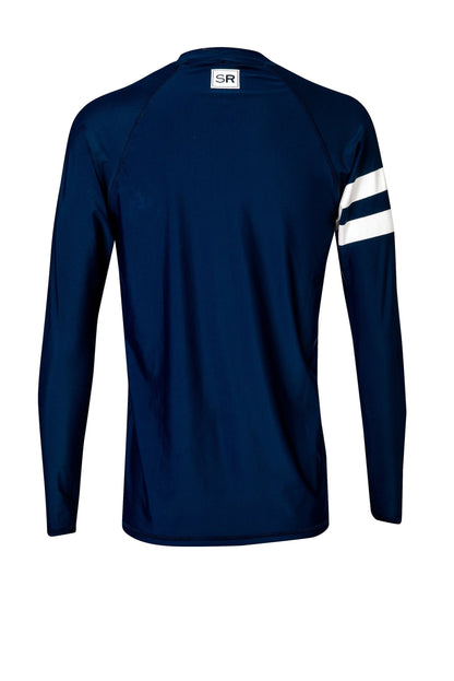 Men's Sustainable Navy Long Sleeve Rash Top - Snapper Rock
