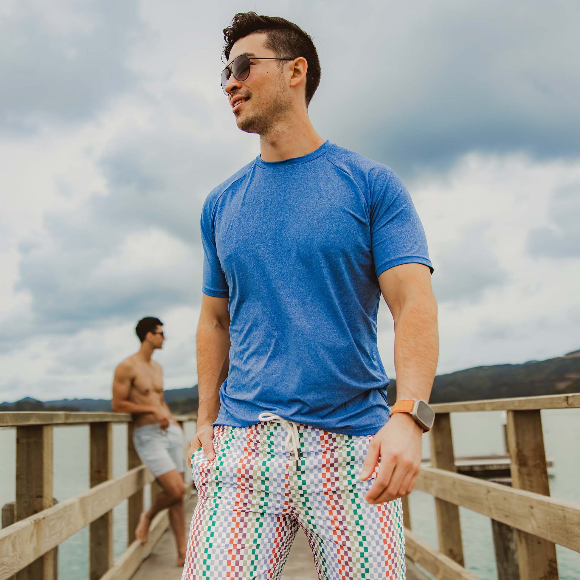 Mens Blue Drift SS Outbound Tee - Snapper Rock