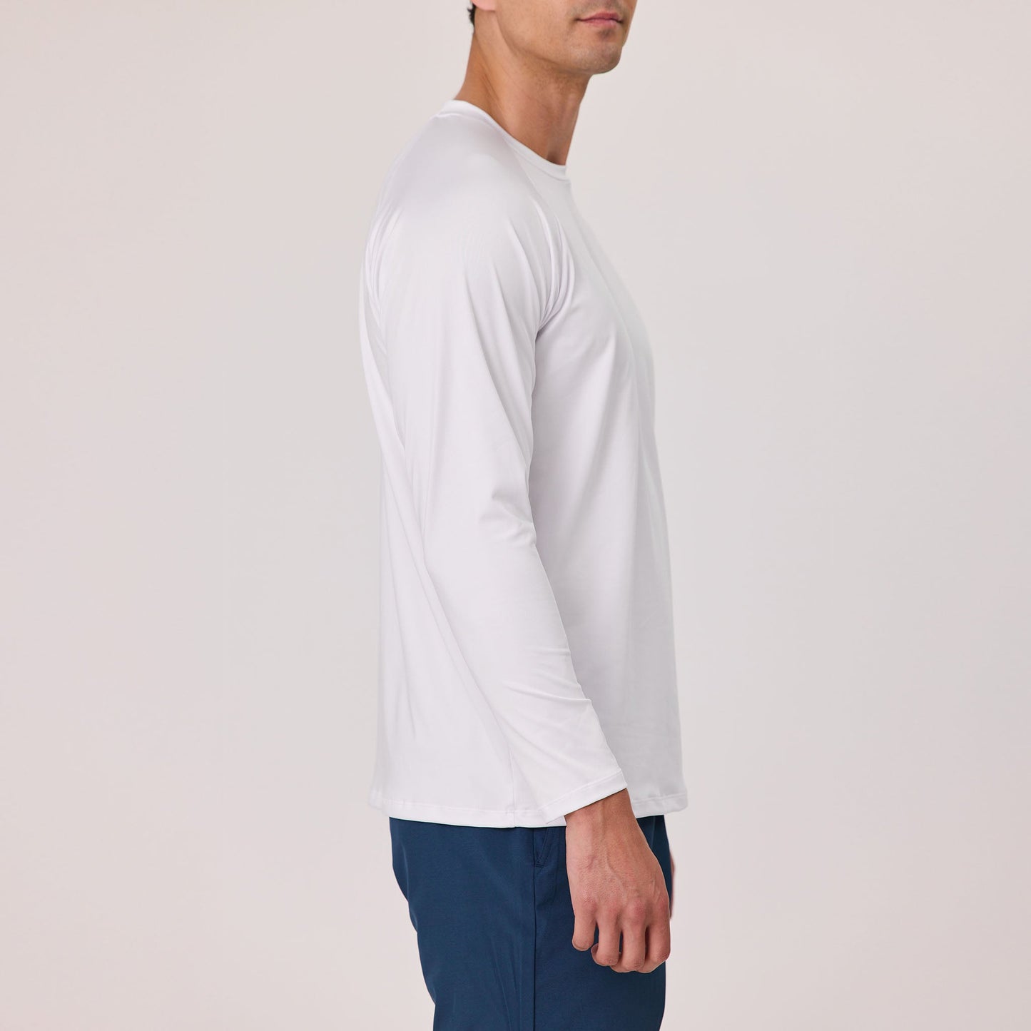 Mens Classic White LS Outbound Tee - Snapper Rock