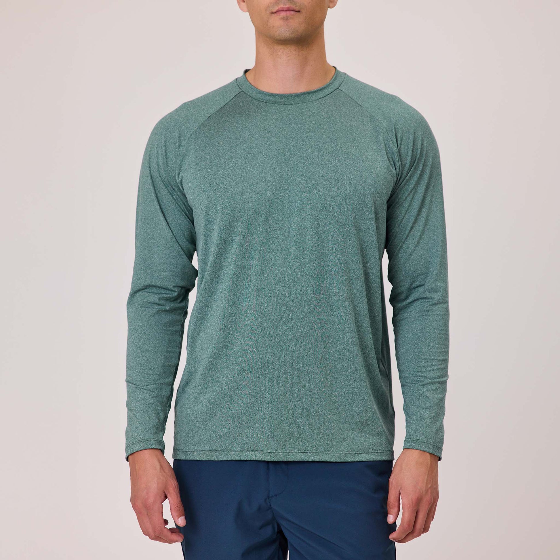 Mens Kiwi Green LS Outbound Tee - Snapper Rock
