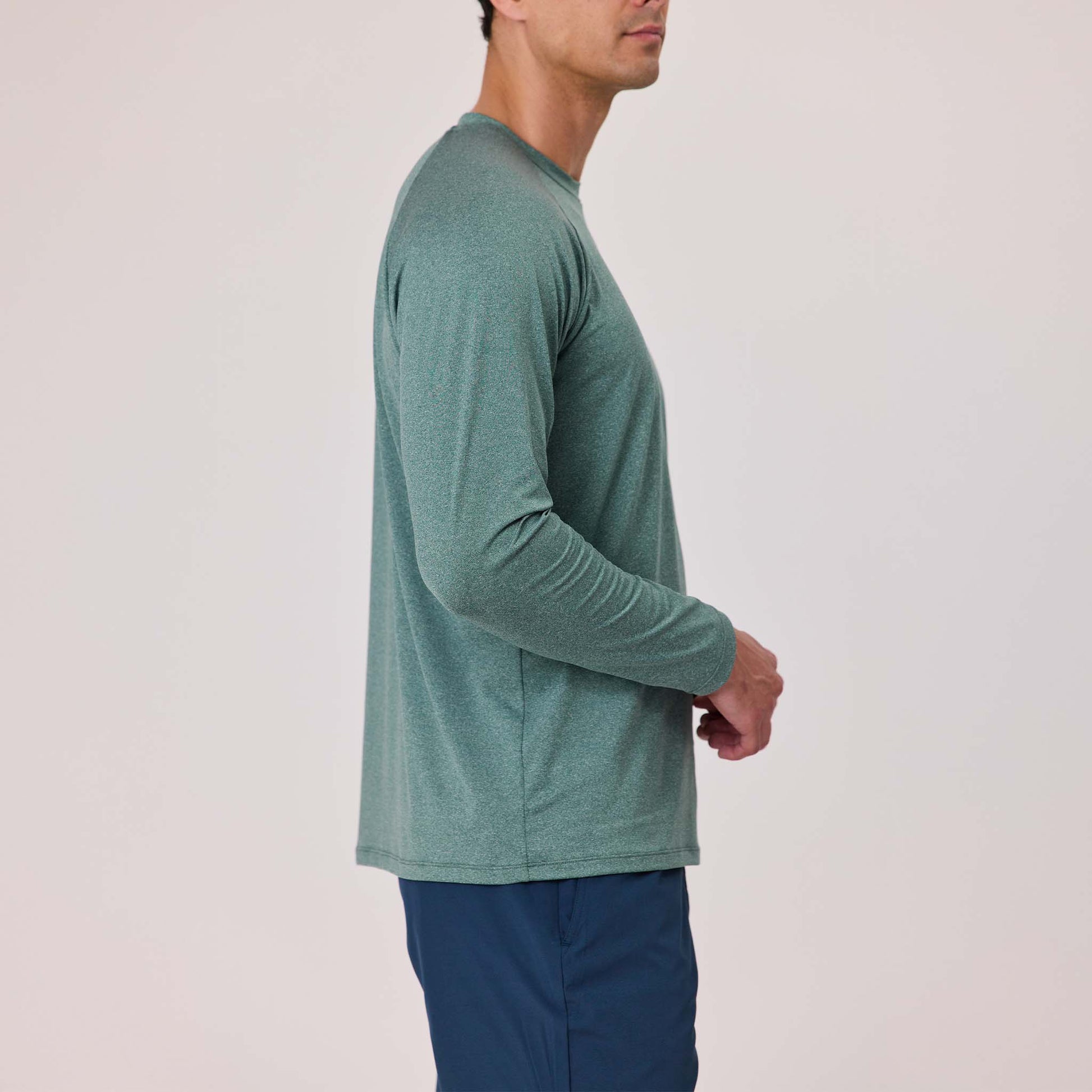 Mens Kiwi Green LS Outbound Tee - Snapper Rock