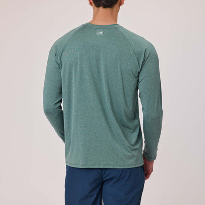 Mens Kiwi Green LS Outbound Tee - Snapper Rock
