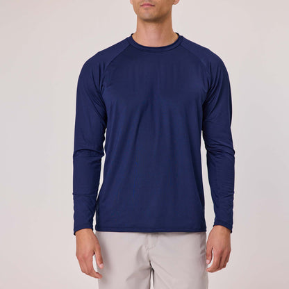 Mens Heritage Navy LS Outbound Tee - Snapper Rock