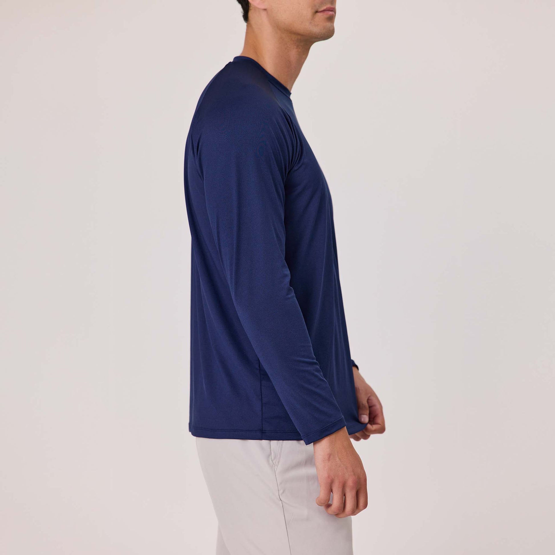 Mens Heritage Navy LS Outbound Tee - Snapper Rock