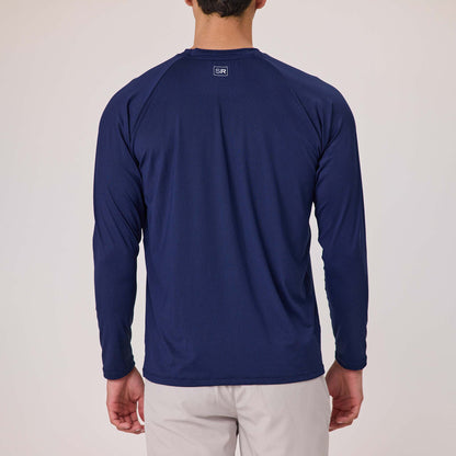 Mens Heritage Navy LS Outbound Tee - Snapper Rock