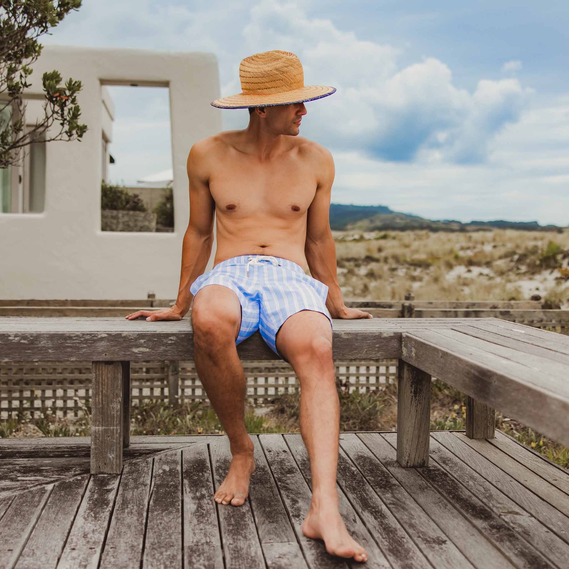 Mens Ocean Drive Stripe Swim Short - Snapper Rock