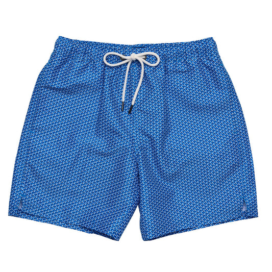 Mens Geo Grid Swim Short - Snapper Rock