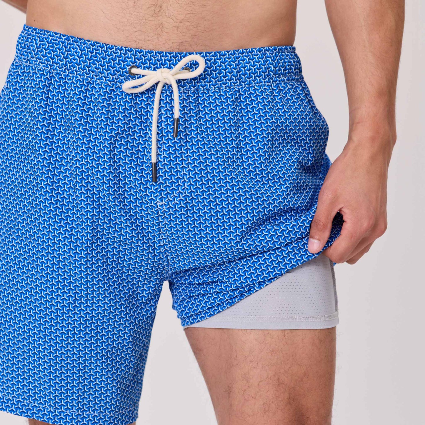 Mens Geo Grid Swim Short - Snapper Rock