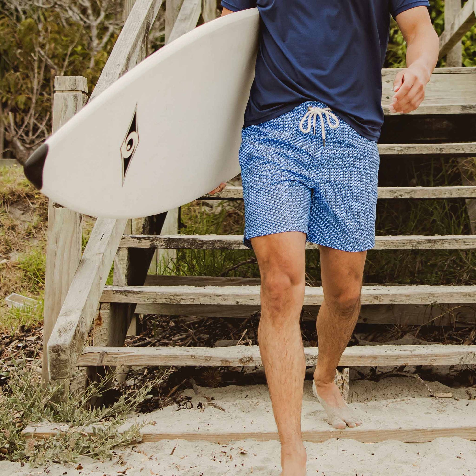 Mens Geo Grid Swim Short - Snapper Rock