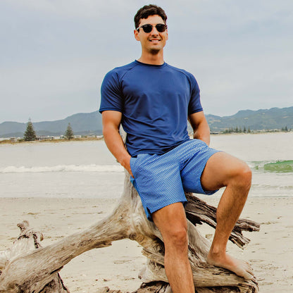 Mens Geo Grid Swim Short - Snapper Rock