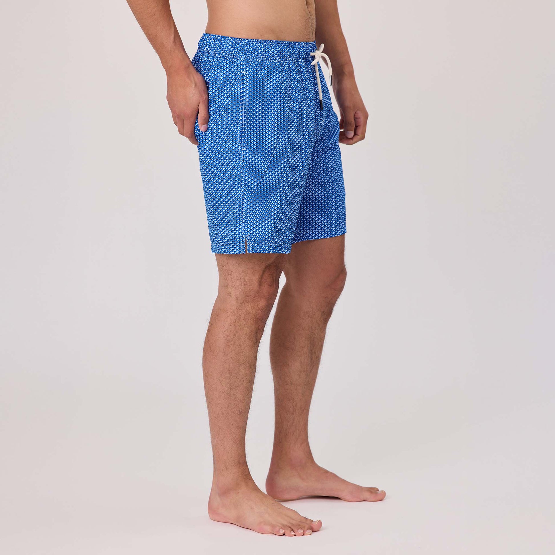 Mens Geo Grid Swim Short - Snapper Rock