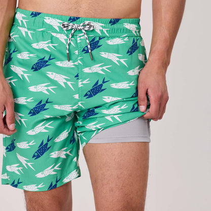 Mens Off The Hook Swim Short - Snapper Rock