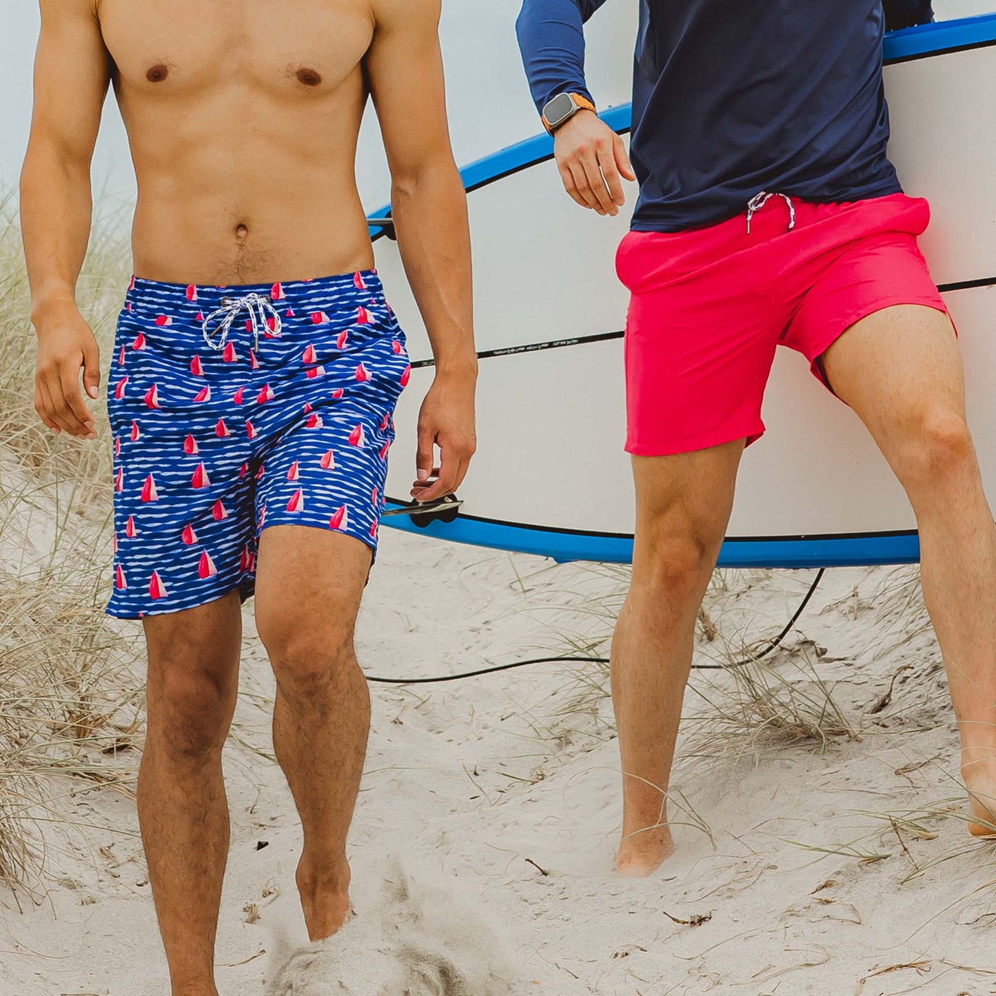 Mens Vintage Red Comfort Lined Swim Short - Snapper Rock