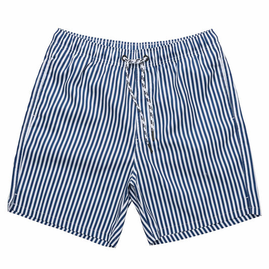 Mens Denim Stripe Comfort Lined Swim Short - Snapper Rock