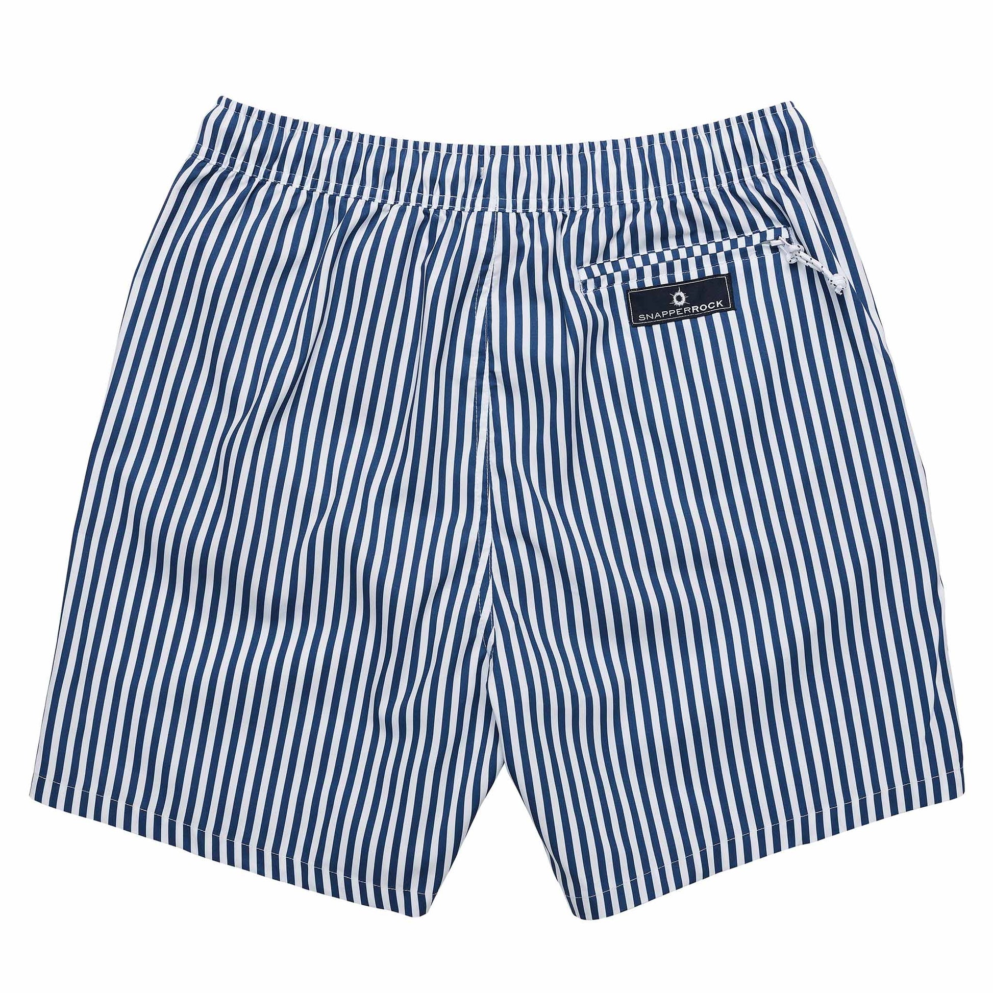 Mens Denim Stripe Comfort Lined Swim Short - Snapper Rock
