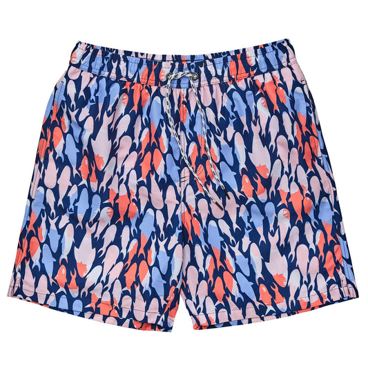Mens Fish Frenzy Volley Board Shorts - Snapper Rock