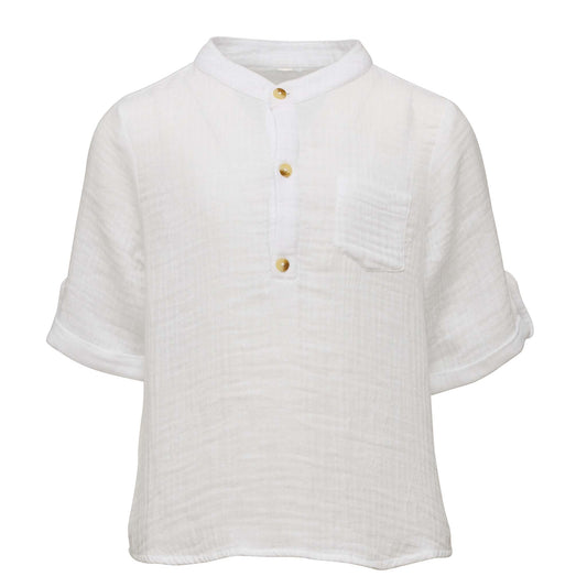 Frankie White Resort Shirt - Snapper Rock