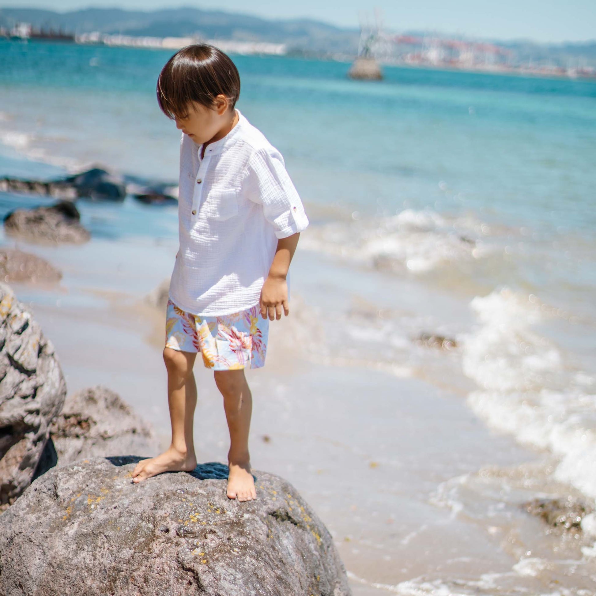 Frankie White Resort Shirt - Snapper Rock