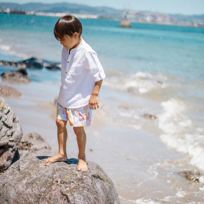 Frankie White Resort Shirt - Snapper Rock