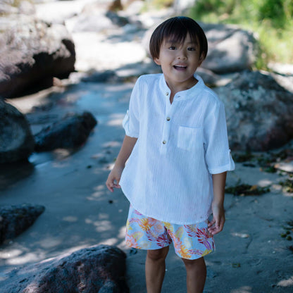 Frankie White Resort Shirt - Snapper Rock