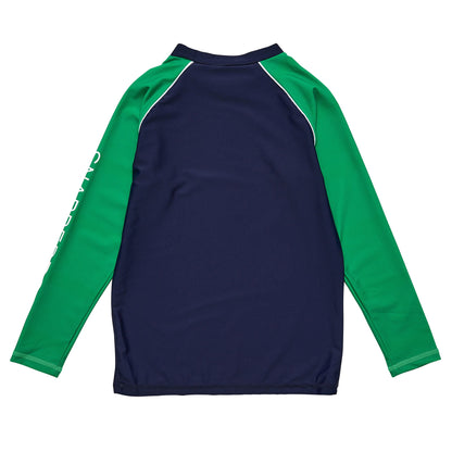 Navy Wave LS Rash Top - Snapper Rock